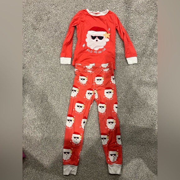 SOHA Keiki 2T Aloha Ho Ho Ho Christmas Long Sleeve Pajama Set - Picture 8 of 8